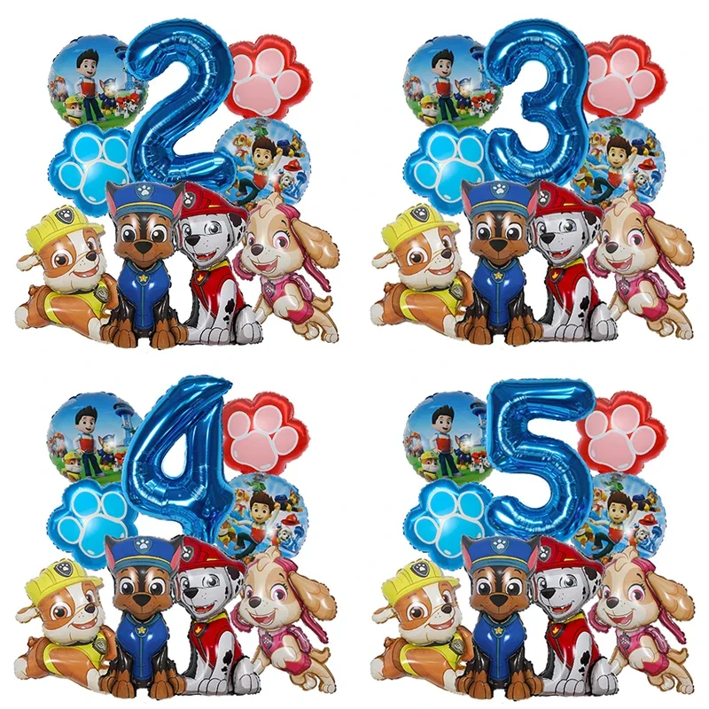 9pcs Cartoon Paw Patrol Foil B - Dog Toys ulasan dan harga