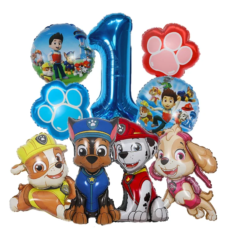 9pcs Cartoon Paw Patrol Foil B - Dog Toys ulasan dan harga