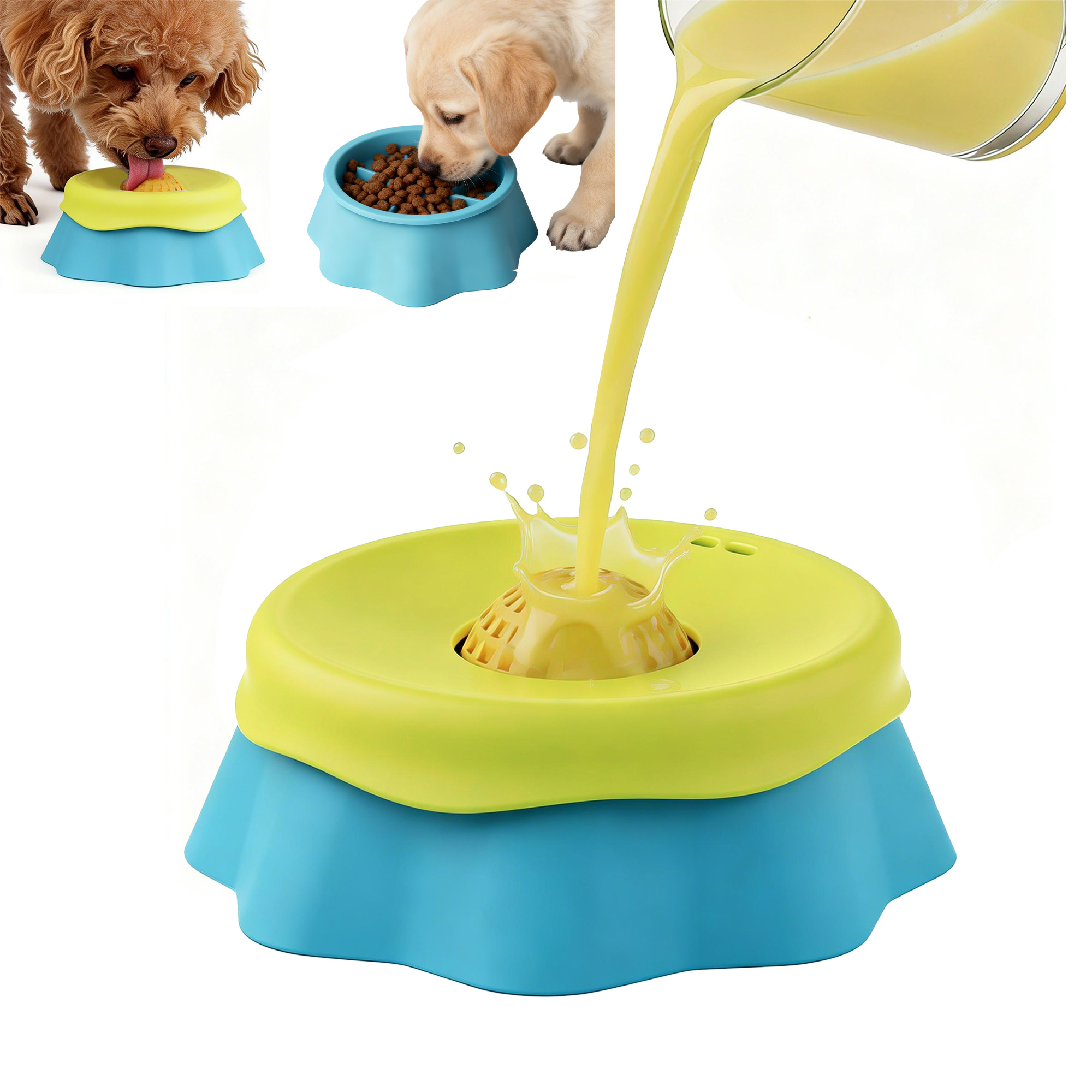 Dog Lick Bowl Slow Feeder Dog  - Dog Puzzle Feeder Toy ulasan dan harga